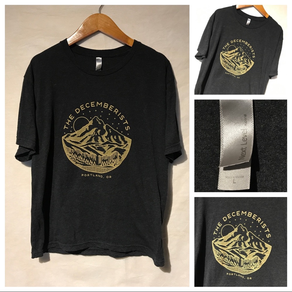 The Decemberists JR L indie Band Gray Shirt A4464